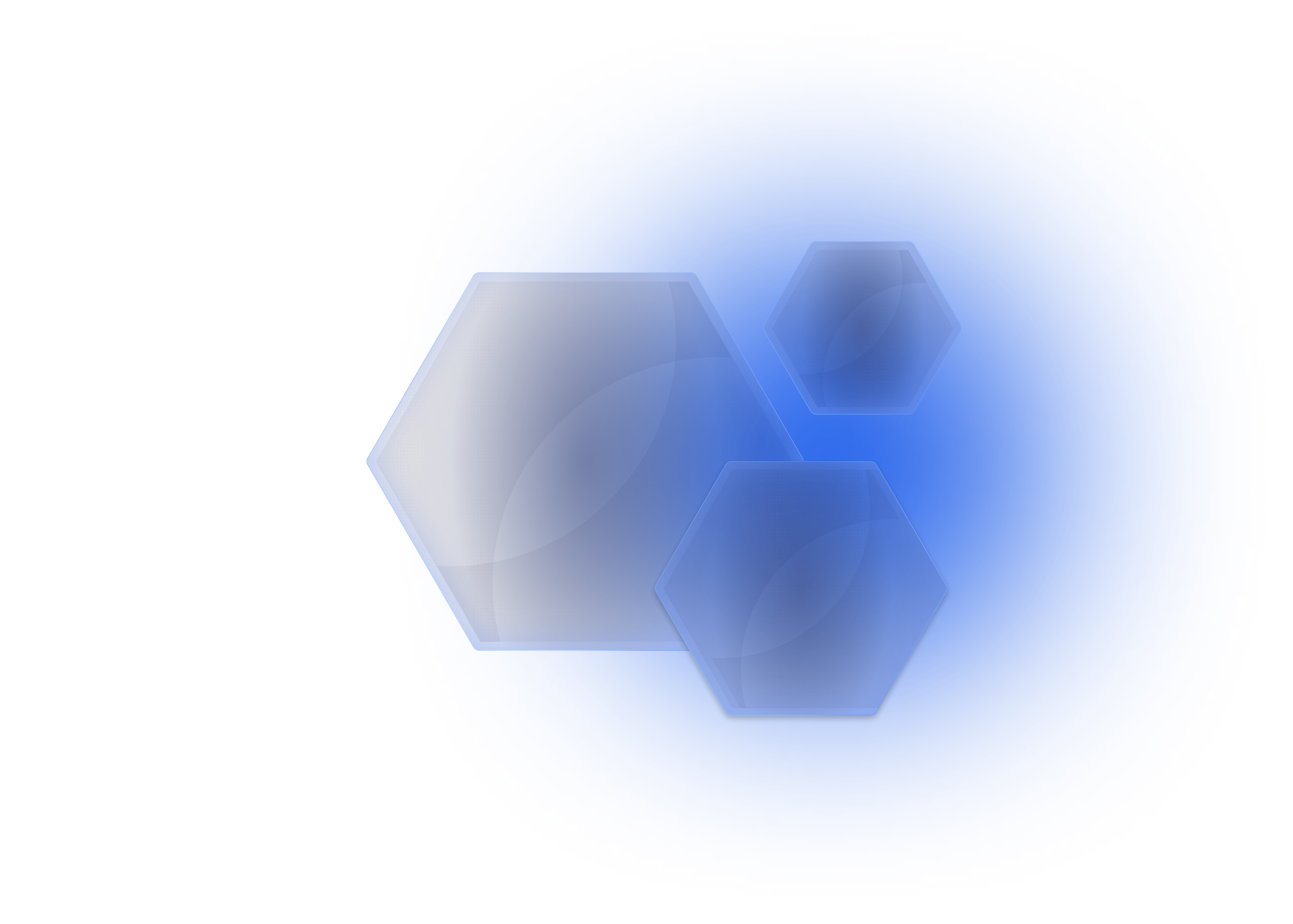 Formato hexagonal no fundo